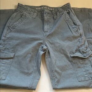 American Eagle Outfitters Men's Slate Gray Cargo Pants